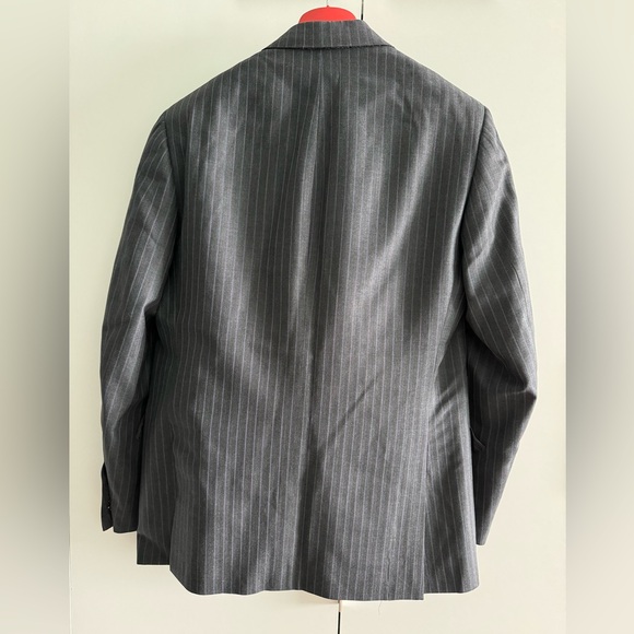 [SOLD] Ísaia Napoli Suit - size 50IT - grey with stripes - Excellent Conditon - Picture 4 of 10